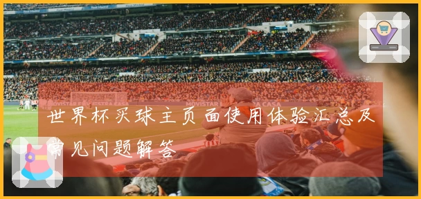 世界杯买球主页面使用体验汇总及常见问题解答